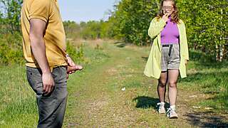 A day in the life of an hindi exhibitionist and a stranger. Busty passer-by gets a mouthful of cum today. XSanyAny