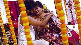 Big Boobs Desi Newly Married Virgin Wife First Night with Her Husband and Creampie Full Movie