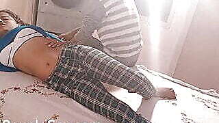 Horny Indian Mature Couple having intimate missionary desi sex, cum out of pussy