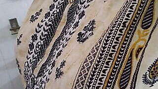 45 Year Old Neighbor Aunty Seduced Me By Seeing Her Big Ass While Combing Her Hair - Indian Desi Sex (Bbw)