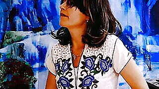 Busty Milf Treats Her Neighbour To A Blowjob And Swallow Cum.