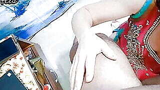 Beautiful sexy girl with perfect face sucks a big dick and getting cum swallow pleasure.