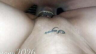 Indian girl riding a big cock