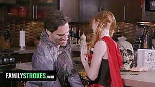 Stepdad &_ Stepdaughter Are Big Bad Wolf &_ Little Red Riding Hood For Halloween &_ Stepmom Is Jealous