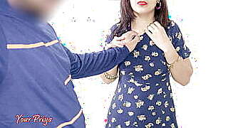 Husband apart her wife Priya gown to saw her sexy body and fuck her ass hard in Hindi audio