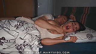 DAY 1 - First Share Bed. Step son dreams of fuck Step mom, but unexpected to cum inside!